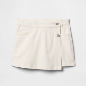 Gap Jeans White stretch denim Girls Skort size 12